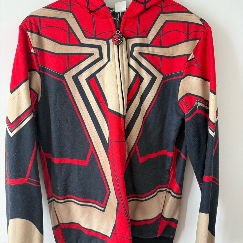 Red and Black Spider-man zip up hoodie